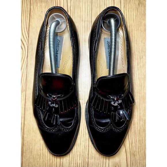 Johnston Murphy Aristocraft Kiltie Tassel Wingtip Loafers Shoes Mens 9.5 main image 4
